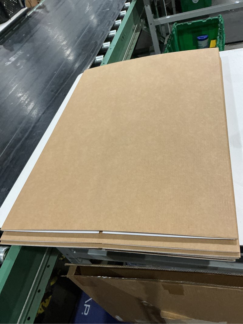 Condition photo showing As Is for 8 pcs trifold poster board - 16" x 23" small tri fold display board hard & thick white presentation cardboard for science fair, school projects, business supply