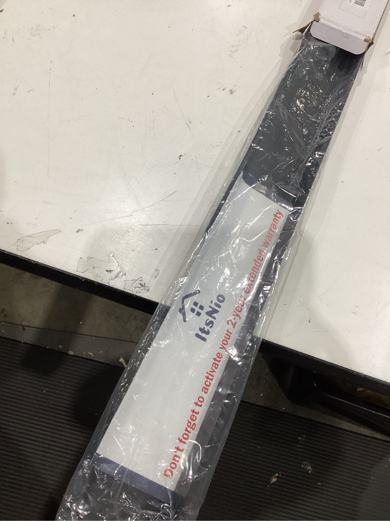 Condition photo showing As Is for 30" slide-in range rear filler kit,stove gap filler strip, stainless steel backsplash for stove, stove trim kit with most brands between stove and backsplash(black) with 2 pcs stove gap covers