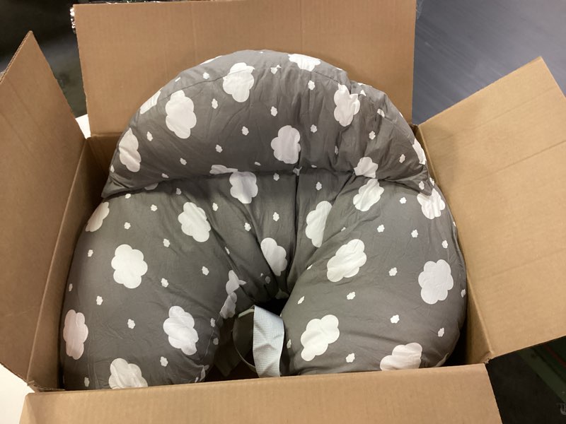 Condition photo showing As Is for Momcozy Original Nursing Pillow for Breastfeeding-Pioneering Safety Fence- Wider Feeding Pillows for More Support for Mom & Baby- Easier Nursing & Hand Free- Fit for All, Removable Cotton Cover Grey