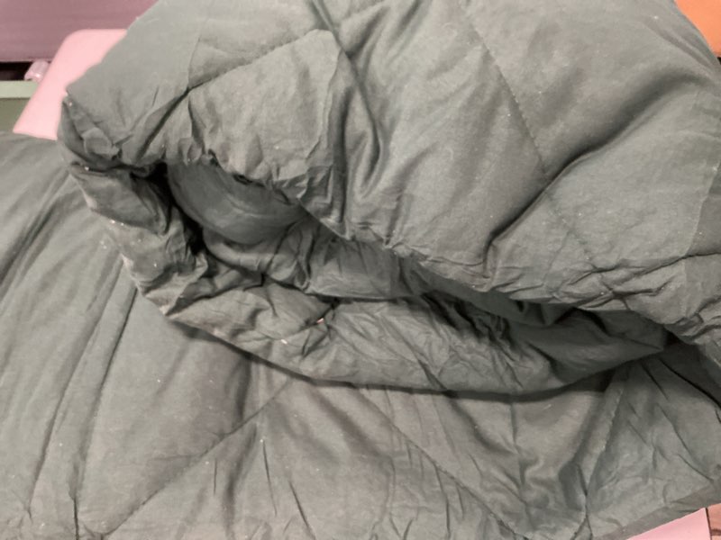 Condition photo showing As Is for CozyLux King Size Comforter Set Emerald Green - 7 Pieces Bed in a Bag King, Luxury Soft Bed Set for All Seasons, Bedding Set with Down Alternative Comforter, Sheets, Pillowcases & Shams Emerald Green King