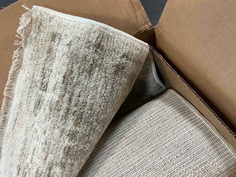 Condition photo showing Good Condition for Loloi Winston Collection WIT-01 Taupe/Bone 3'-11" x 5'-7", .38" Pile Height, Area Rug, Soft, Durable, Non-Shedding, Easy Clean, Rug for Living Room Taupe / Bone 3'11" x 5'7" (Rectangular)