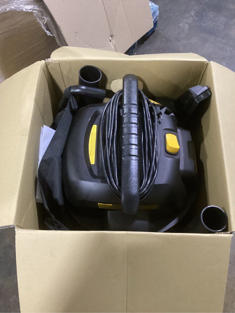 Condition photo showing Good Condition for dewalt stealthsonic quiet 12-gallon 5.5-hp corded wet/dry shop vacuum with accessories included