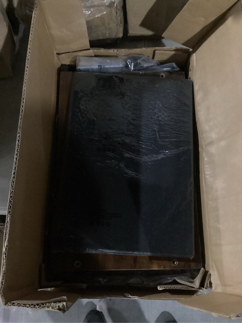 Condition photo showing New/Like New for Nightstand, Small 2 Drawer Dresser End Table Bedside Furniture, Wooden Top Fabric Bins for Bedroom, Closet, Entryway, Dorm, 11.8" D x 18" W x 20", Brown Brown 1