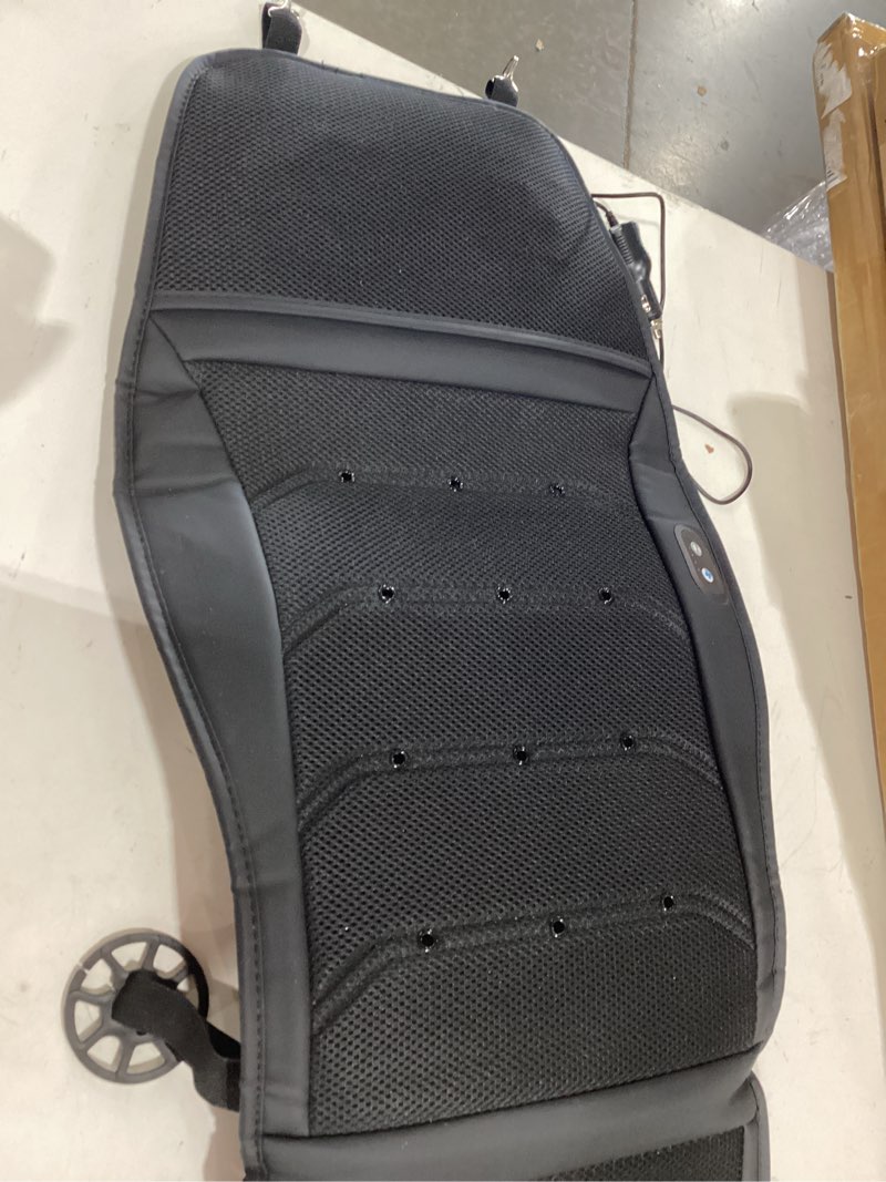 Condition photo showing As Is for practisol black 2 in 1 cooling car seat cover front seat,heated seat cooler,ventilated auto seat cushion winter summer