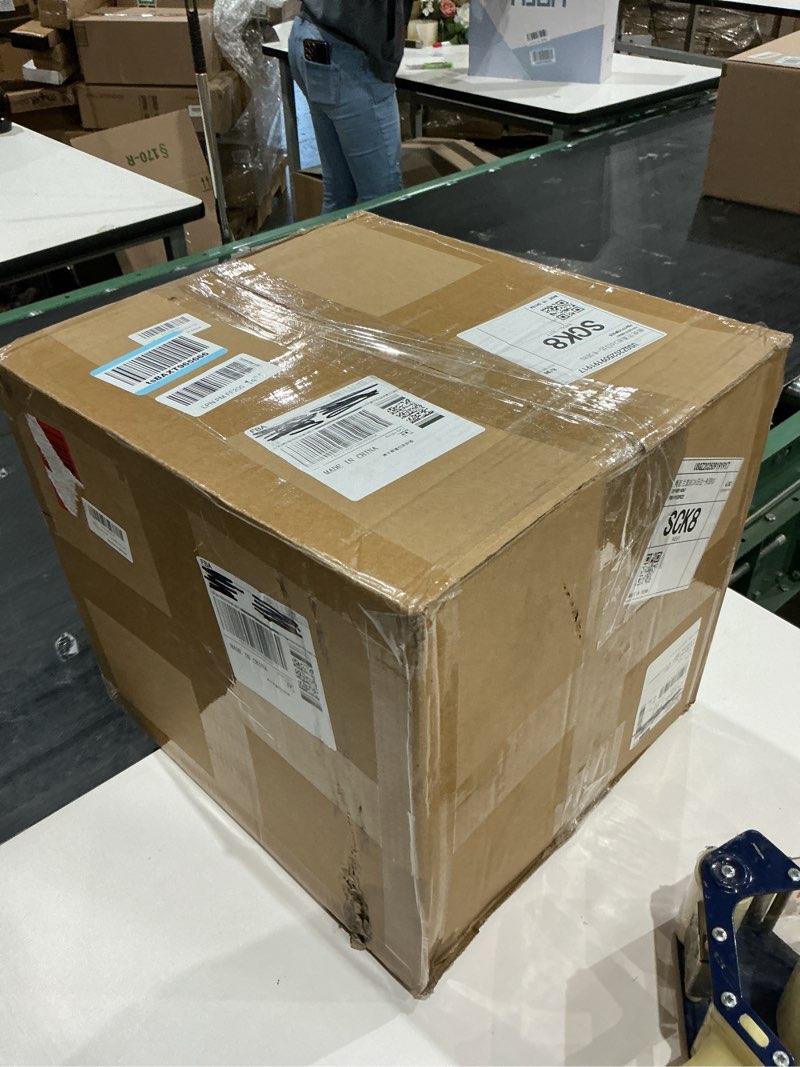 Condition photo showing Good Condition for 5 gallon perforated sump pump basin with lid (13x11x15 inch) - heavy duty pp sump basin with 40 drai