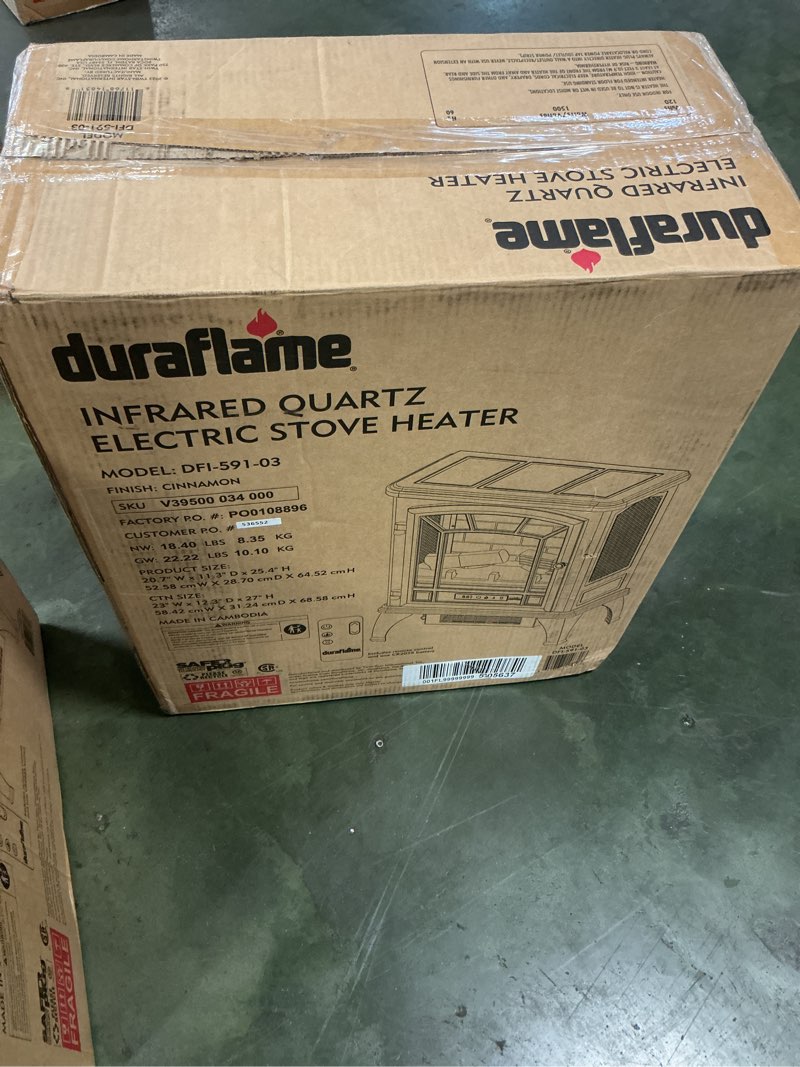 Condition photo showing New/Like New for duraflame Infrared Quartz Electric Stove Heater - DFI-591-03 - Cinnamon