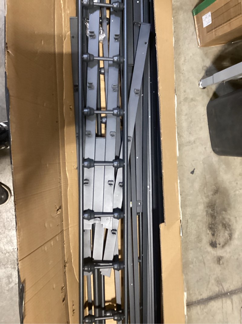 clibfeng queen bed frame-classic metal platform bed frame mattress foundation with victorian style i