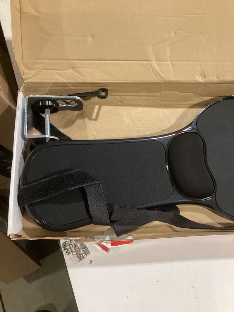 Condition photo showing Good Condition for Omhuzsyo Upgraded Chair arm Mousepad, Adjustable Chair arm Wrist Support pad for Table and Chair, Elbow Computer Table Extender with Mouse Baffle to Prevent Falling, Ergonomic Design (Plastic)