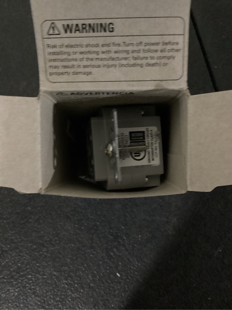 Condition photo showing Good Condition for eaton 15 -amp 125-volt gfci residential decorator outlet receptacles , gray