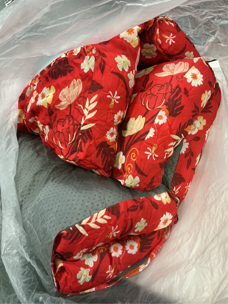 Condition photo showing Good Condition for all weather chaise lounge cushions outdoor 74.4 x 22 x 4 inches lounge chair cushion, patio pool chaise lounger chair cushion waterproof for outdoor furniture with ties, red floral