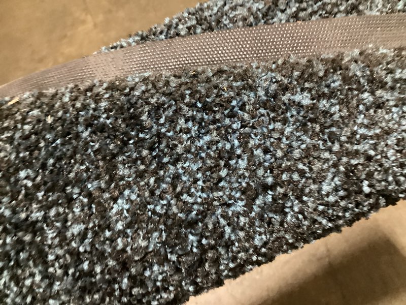 Condition photo showing As Is for mibao front door mat indoor entrance, 72" x 48", dirt trapper welcome mat for outdoor indoor, non-slip waterproof doormat, durable machine washable low profile entry rug for back door outside,grey blue 72" x 48" (rectangular)