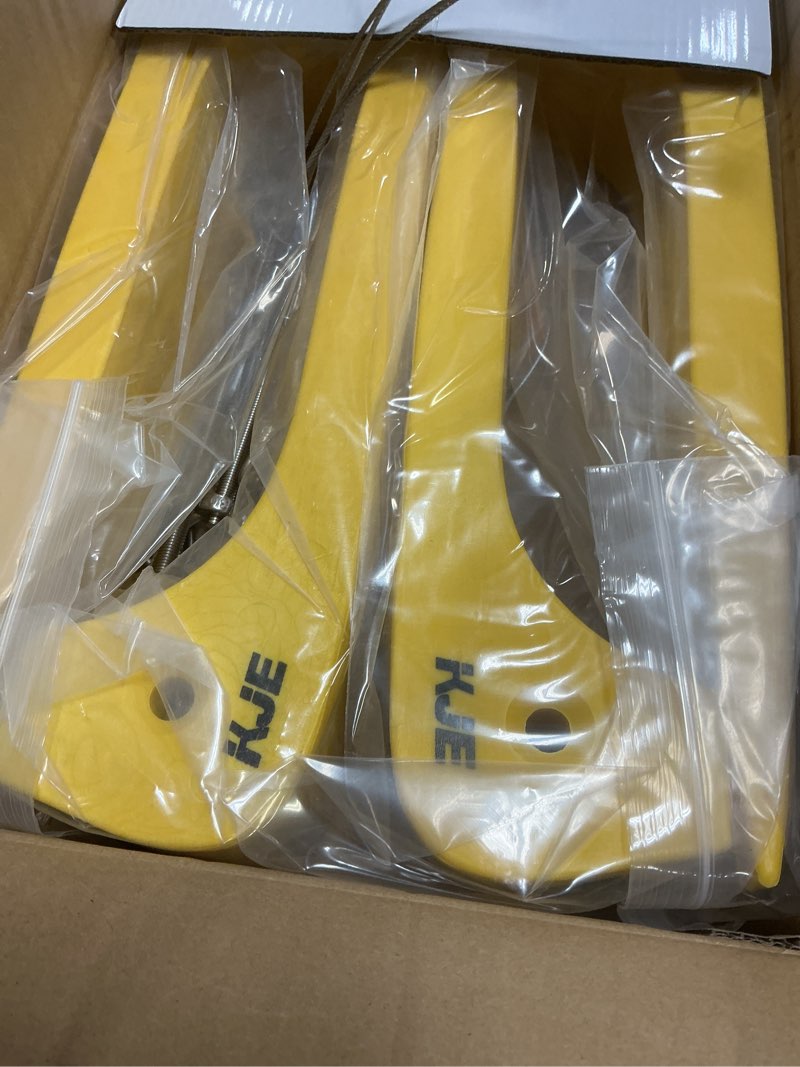 Condition photo showing New/Like New for KJE 4 Pack Tire Skates, 3.2'' to 6.4'' Width Adjustable Combinable, Towing Skates 16000 lb Working Load, Tow Truck Skates for Flatbed Trailer Accessories