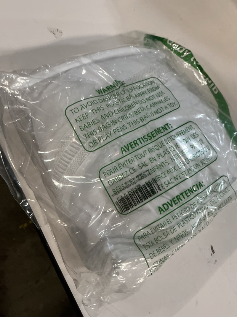 Condition photo showing Good Condition for MIYE Wrap Around Ruffled Lace Bed Skirt, Elastic Dust Ruffle with Adjustable Belts, Easy to Put On, Bed Frame Cover, Machine Washable (Ruffled Lace/White, King/Queen-12.5" Drop) Ruffled Lace/White King/Queen-12.5" Drop