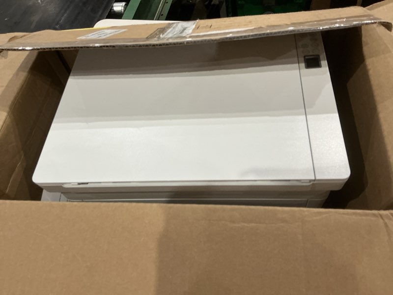 Condition photo showing As Is for hp laserjet mfp m140w wireless black & white printer, print, scan, copy, fast speeds, easy setup, mobile printing, best-for-small teams