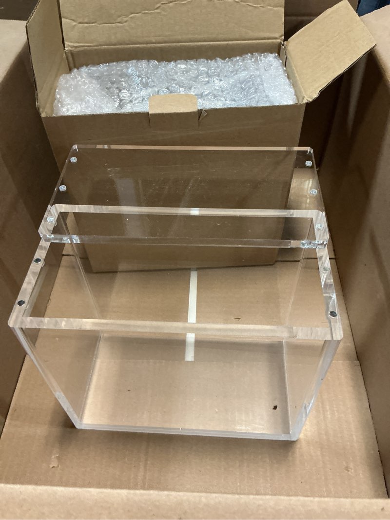 Condition photo showing Good Condition for 2 Pack ETB Protector Case Acrylic, 8mm + 5mm Thick Clear Magnetic Display Case, Easy Top Loading Design for Elite Trainer Box Storage & Collection Display