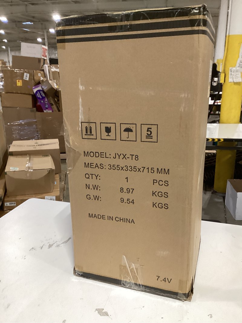 Condition photo showing New/Like New for karaoke machine with 2 wireless microphones, big bluetooth party speaker for adults, pa system with 500w peak power and disco light, rolling wheels and trolley for gatherings, home party, outdoor