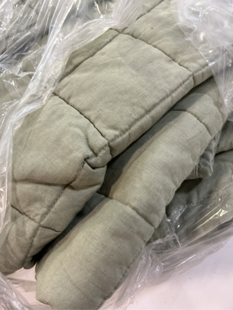 Condition photo showing Good Condition for european linen box quilt set, full/queen, willowleaf