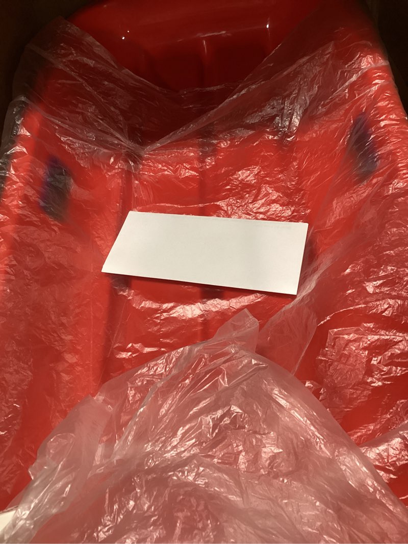 Condition photo showing Good Condition for Snow Sled for Kids: 35", Cold-Resistant, Anti-lateral Drift, Included Rope, One Handle per Side, Fast, Stable, Stackable, Easy to Carry, Toboggan Sleds for Snow Days Blue-Red-Purple