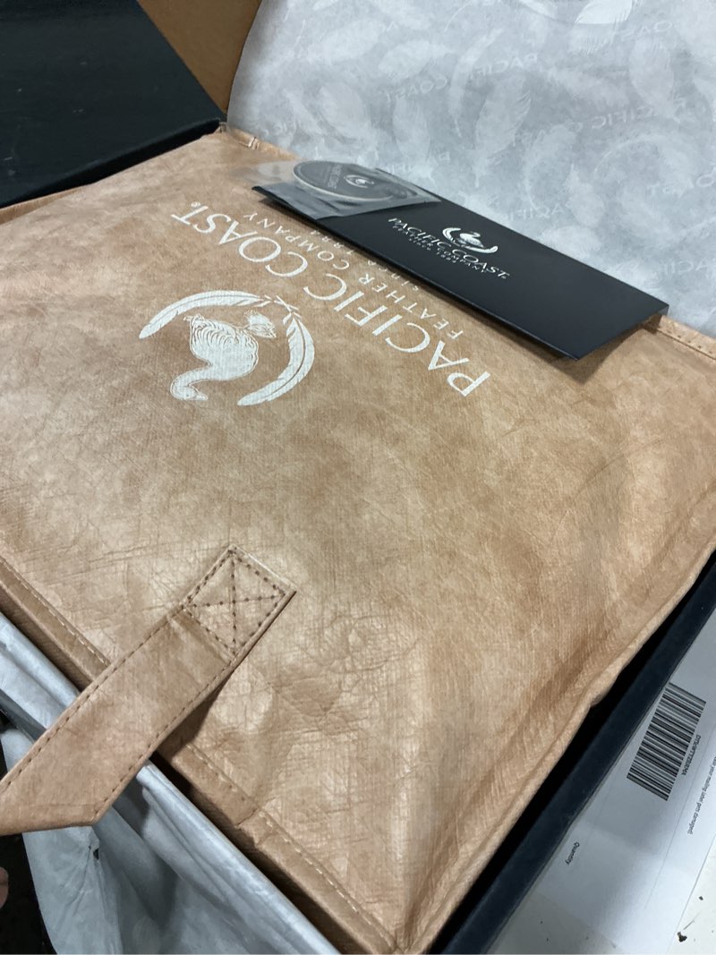 Condition photo showing New/Like New for pacific coast down pillow, luxury hotel collection bed pillow for sleeping, standard size of 1, 100% organic cotton shell, 650 fill power, medium pillows, suit back sleepers standard (pack of 1) medium