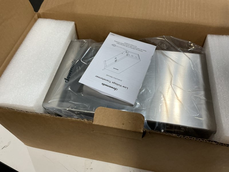 Condition photo showing New/Like New for dewenwils 300w wi-fi low voltage landscape transformer with 3 zones, 2.4ghz smart low voltage transformer, 120v ac to 12v/14v ac, landscape lighting transformer for outdoor lights, led lights stainless-300w