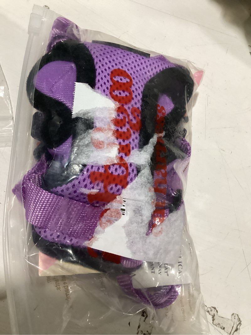 Condition photo showing Good Condition for rabbitgoo cat harness and leash for walking, escape proof soft adjustable vest harnesses for cats, easy control breathable reflective strips jacket, light purple, xs xs light purple