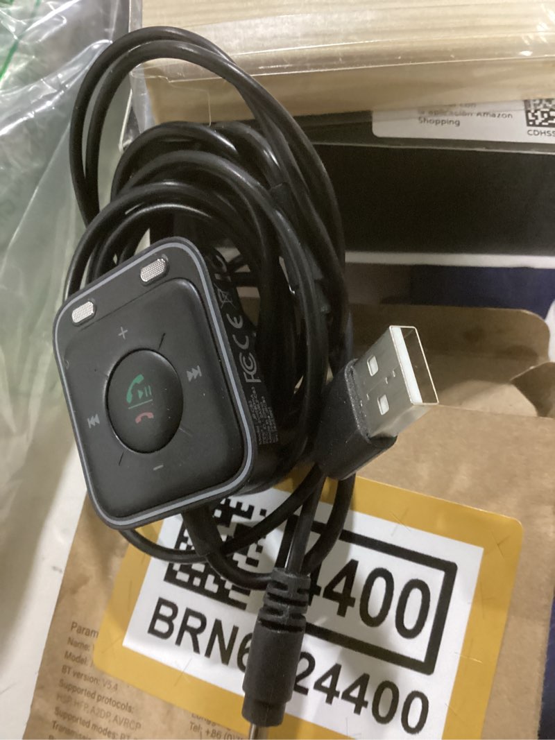 Condition photo showing New/Like New for JOYROOM Bluetooth 5.4 AUX Car Adapter[2026 Upgrade] [Stronger Dual Mics& Noise Cancellation] [Multifunction Button& Plug-and-Play] Bluetooth Receiver for Car Music/Hands-Free Calls/Stereo Audio, Black