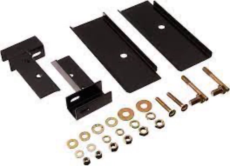 realtruck backrack hardware kit for use w/standard bed, black, no drill | 30112 | fits 1997-2014 ford f-150 hardware kit only hardware kit only with no toolbox or tonneau