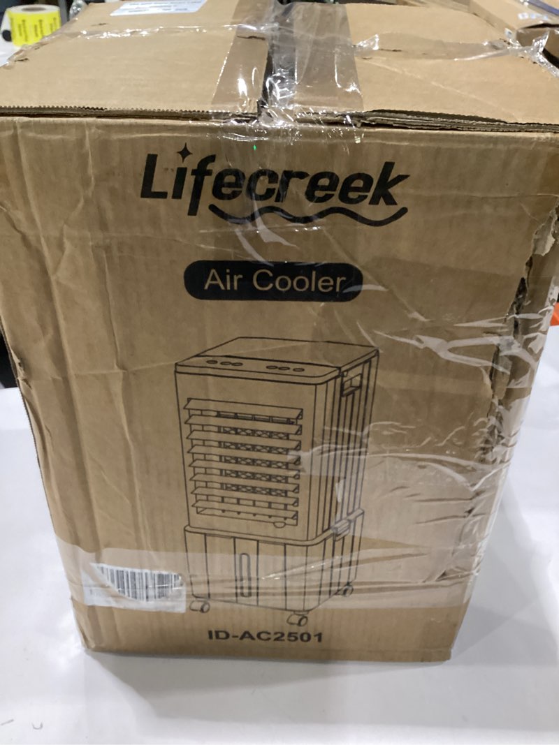 Condition photo showing As Is for lifecreek portable air conditioner with 3.3 gal water tank 202606