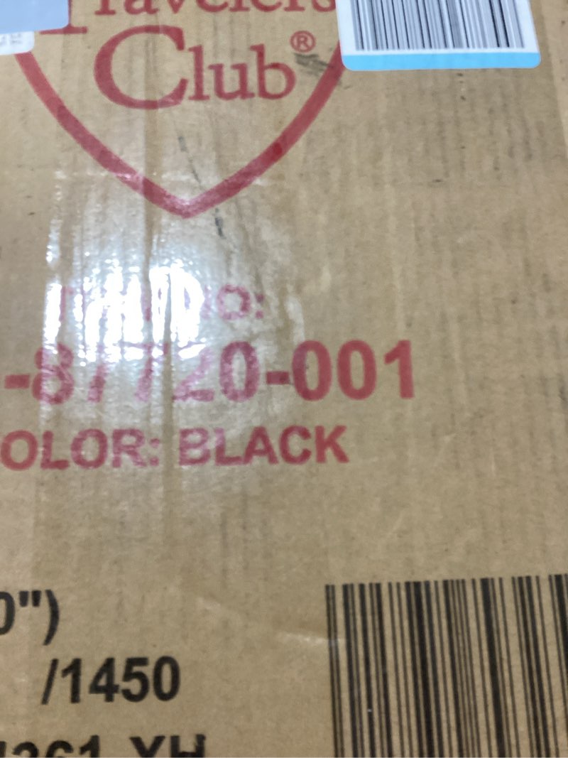 Condition photo showing New/Like New for Travelers Club Harper Luggage, Black, 20-Inch Carry-On 20-Inch Carry-On Black