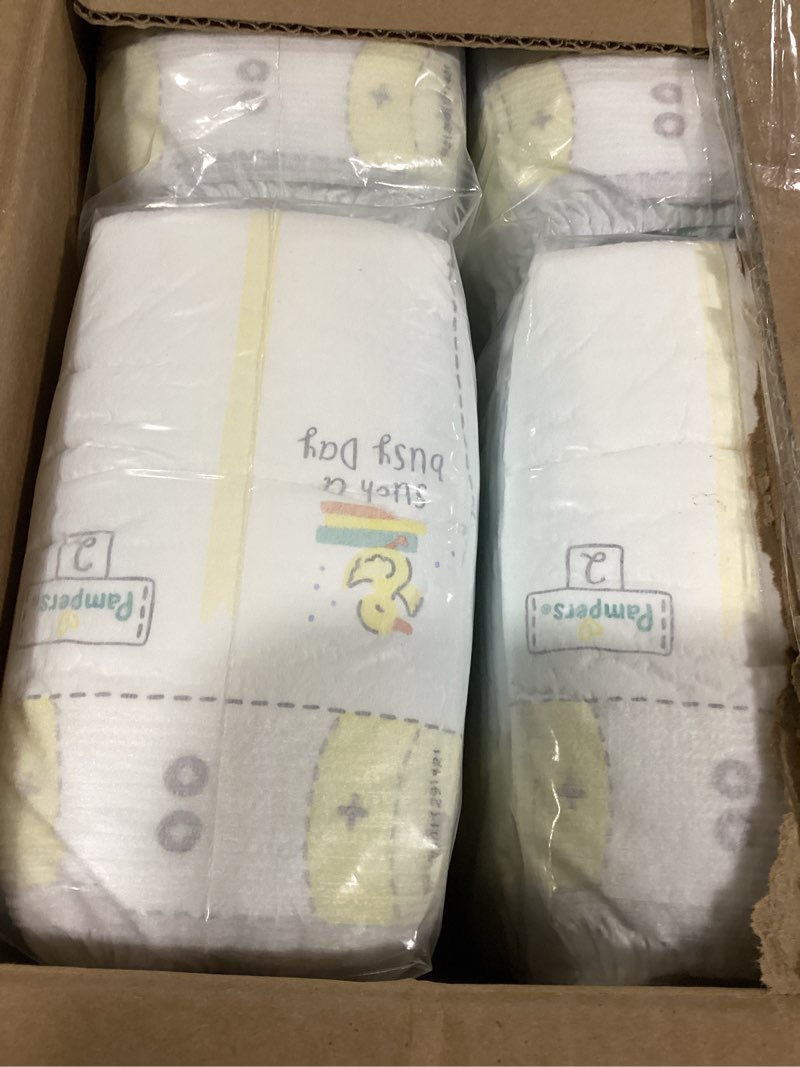 Condition photo showing Good Condition for pampers baby diapers - swaddlers - size 2, 186 count, ultra absorbent disposable infant diaper