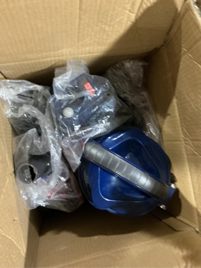 Condition photo showing As Is for shark upright vacuum, navigator lift-away deluxe with large dust cup capacity, hepa filter, swivel steering, upholstery tool & crevice tool, blue, nv360 navigator (navy)