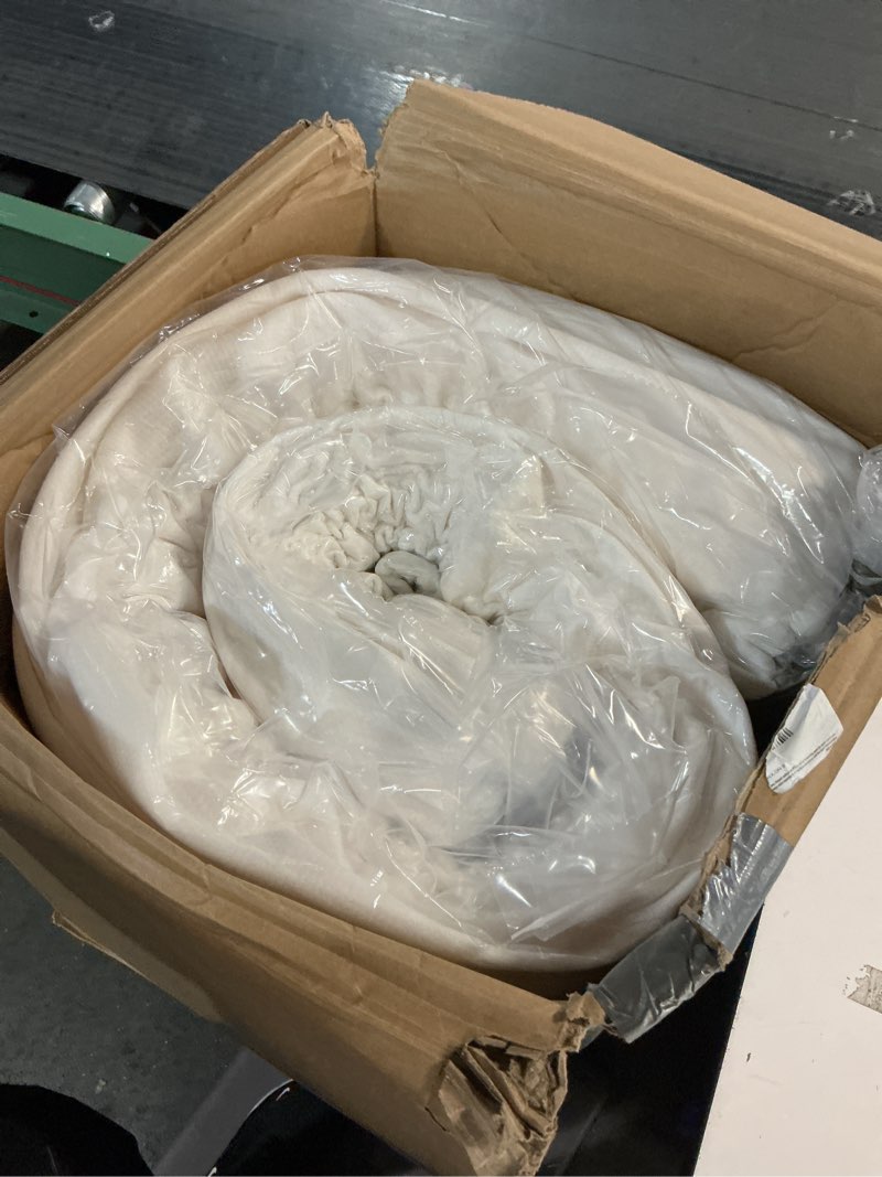 Condition photo showing New/Like New for Amazon Basics Medium Firm Memory Foam Mattress, Breathable, 12 Inch, Twin, White/Grey Twin 12-inch Medium-Firm Feel