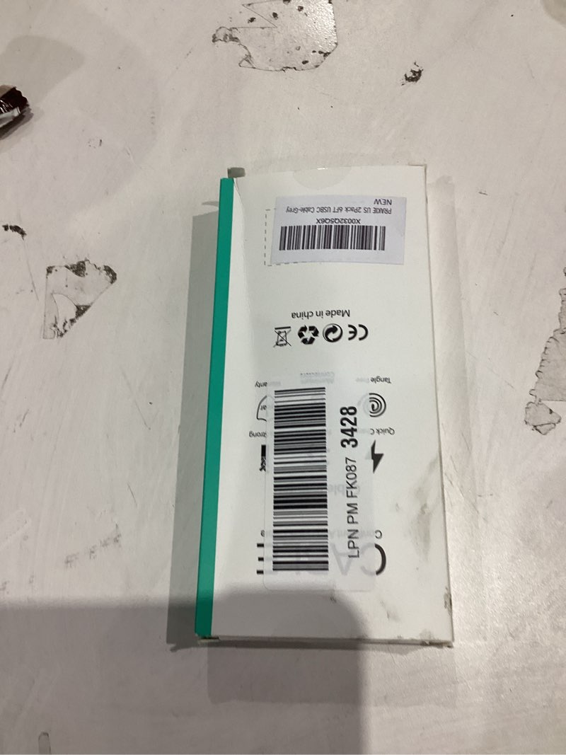 Condition photo showing New/Like New for usb c to lightning cable 6ft 2pack, iphone charger fast charging, usbc iphone charger, type c iphone charging cord [apple mfi certified] for iphone 14 13 12 11 pro max xs 8 plus and more 6ft usb c to lightning grey