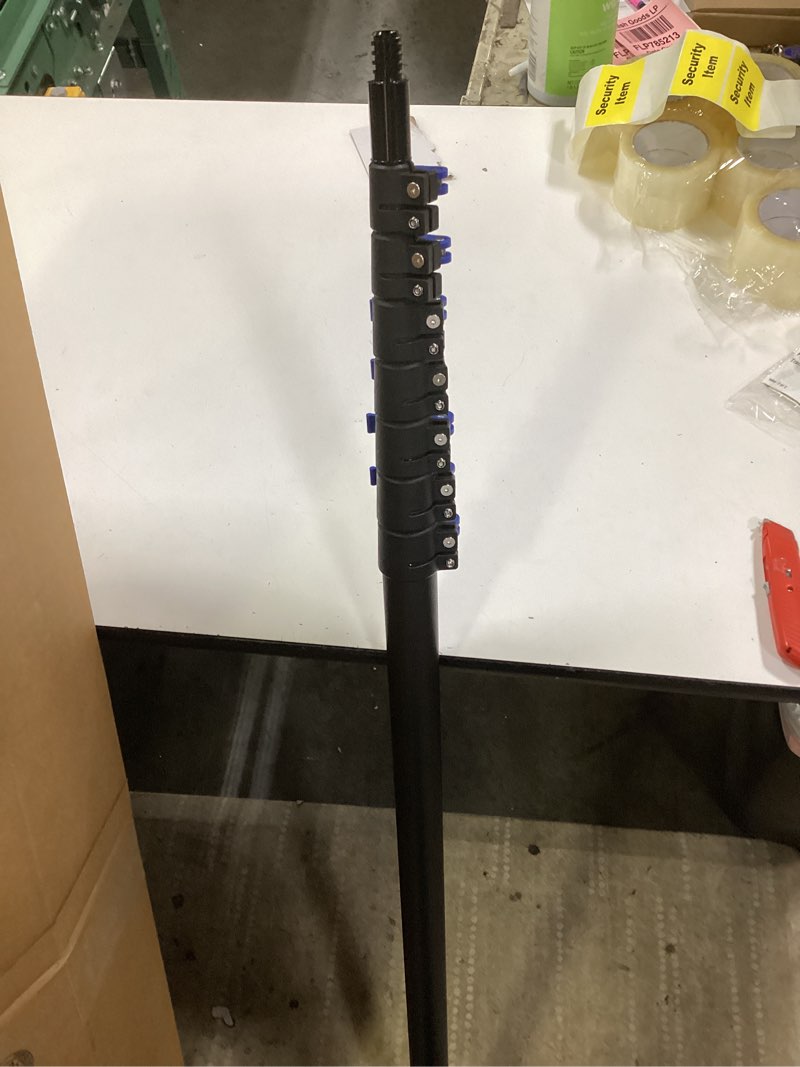 Condition photo showing As Is for Carbon Fiber Extension Pole 4.7-24FT Telescoping Paint Roller Extendable Pole Lightweight Sturdy Extension Poles with Universal Threaded Head Multi-Use Pole 24FT Blue