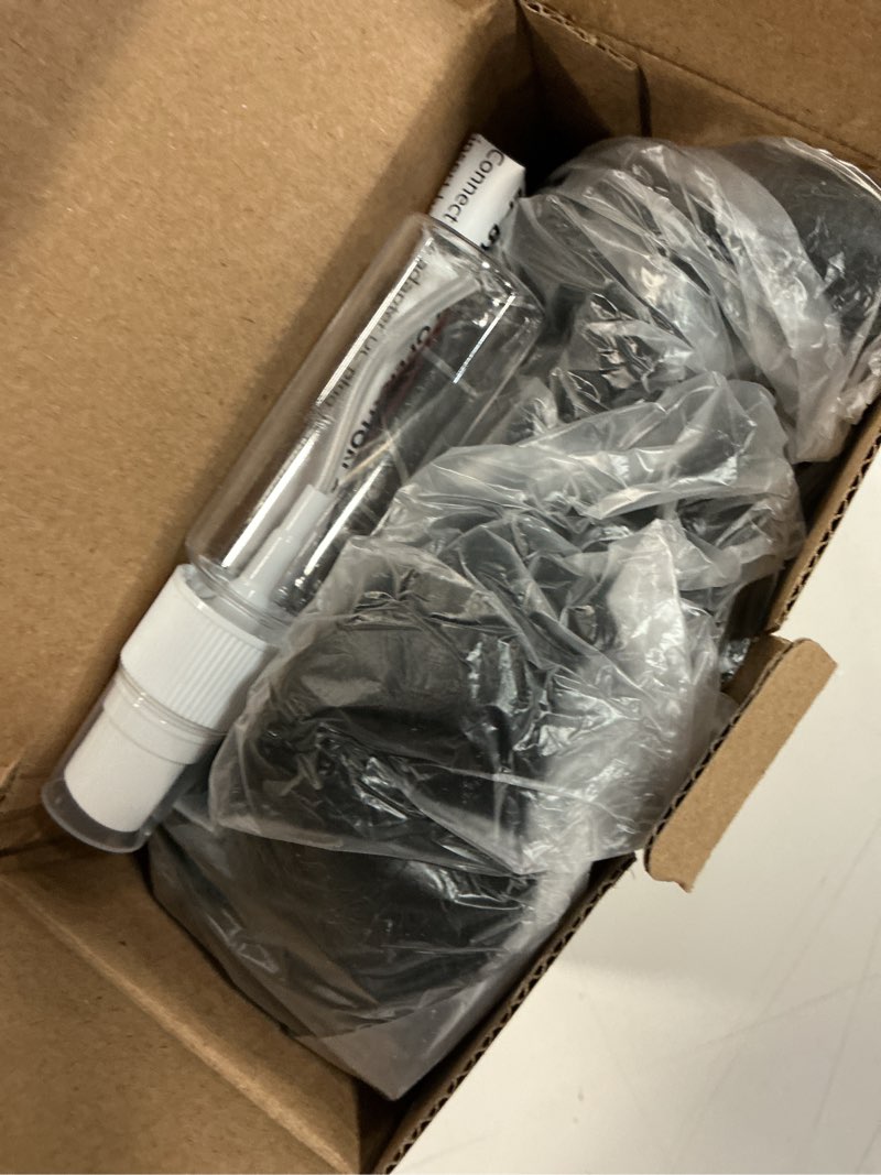 Condition photo showing New/Like New for moist heat sinus pressure relief mask with 3 heat settings, extra large face heating pad for eyes, sinusitis, hormone migraine, tension headache relief black