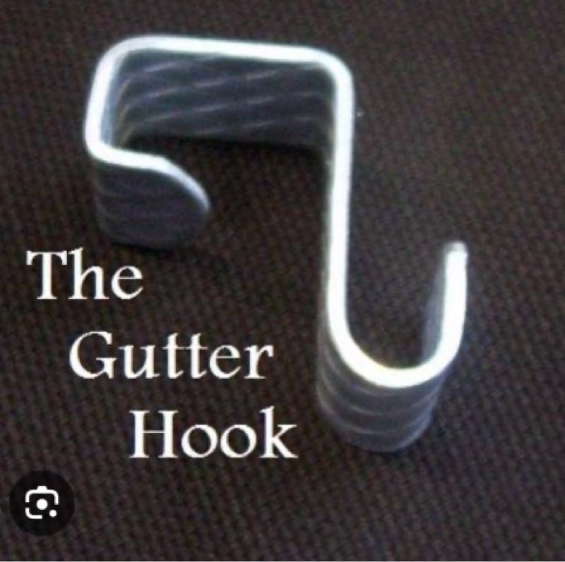 Gutter clips for hanging lights (similar to stock photo)