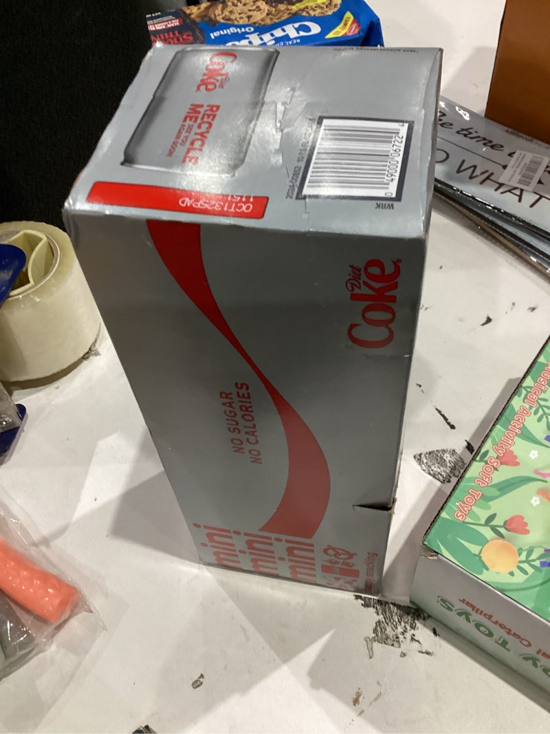 Condition photo showing New/Like New for Diet Coke Diet Cola Soda Fridge Pack  7.5 fl oz Mini Cans  10 Pack