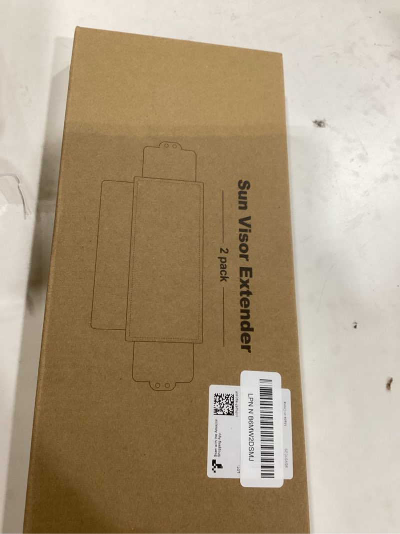 Condition photo showing Good Condition for Veharvim Sun Visor Extender for Car (Polarized, UV400, PC Lens, 2 Side Sunshade), Car Visor Extender Sun Blocker, Visor Extender Attachment, Anti-Glare Sun Visor Accessory for Safe Driving (2 Pack) 2 Pack Black