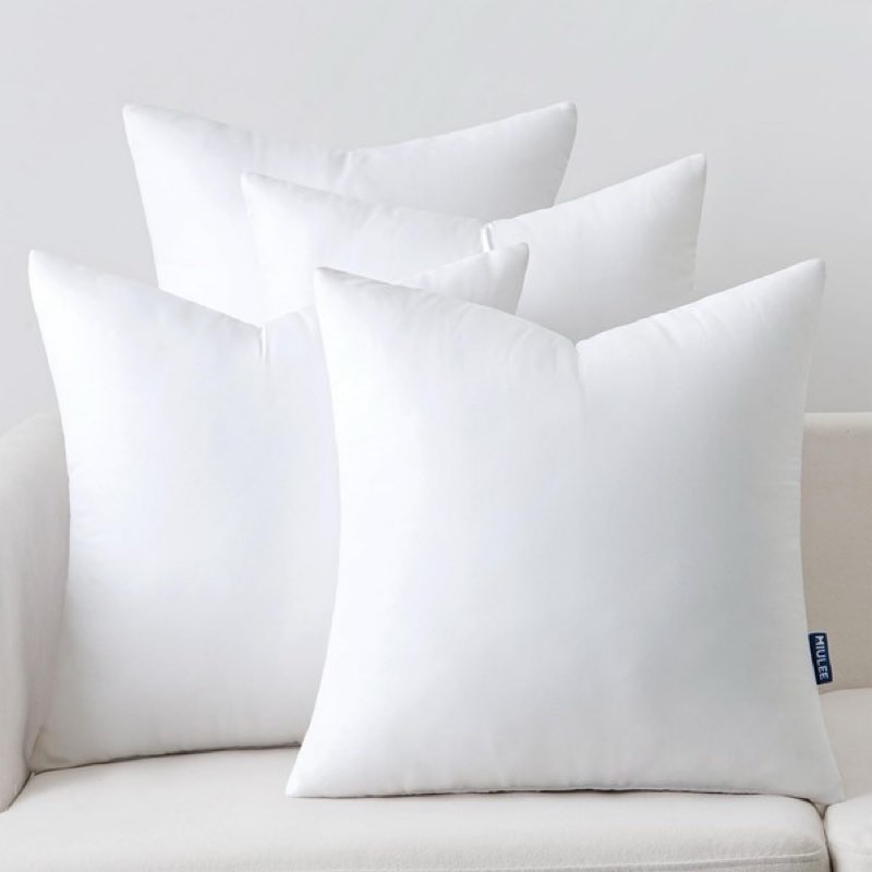 miulee square throw pillow inserts 20x20 inch (similar to stock photo)
