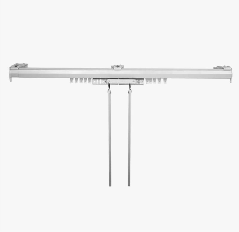 rod desyne baton draw white traverse rod 66-120 inch