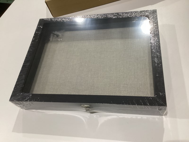 Condition photo showing New/Like New for 16x20 Black Large Deep Shadow Box - with Lock & Real Glass Door | Display Case for Jerseys, Gowns, Medals, Photos & Memorabilia Black 16*20