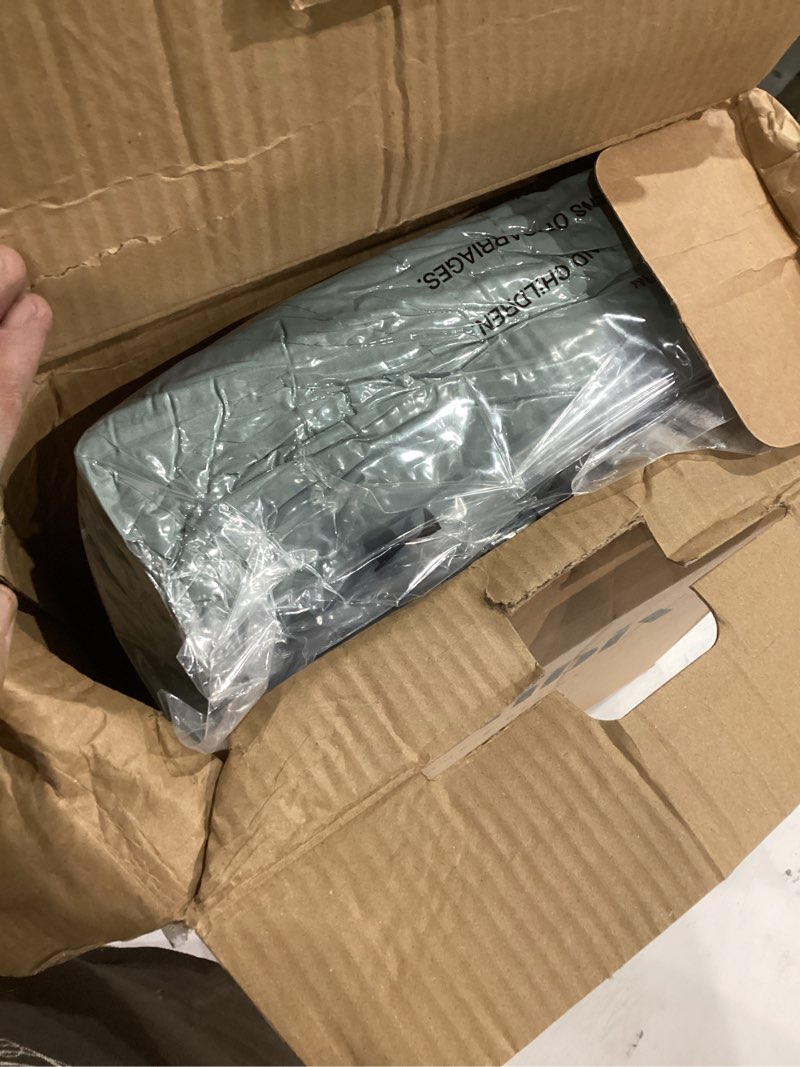 Condition photo showing New/Like New for Monbix Full Size Comforter Set - 7 Pieces Sage Green Bed in a Bag Full Size Bedding Sets with Comforters, All Seasons Comforter with Sheets,Pillowcases & Shams Sage Green 7Piece-Full(80”X90'')