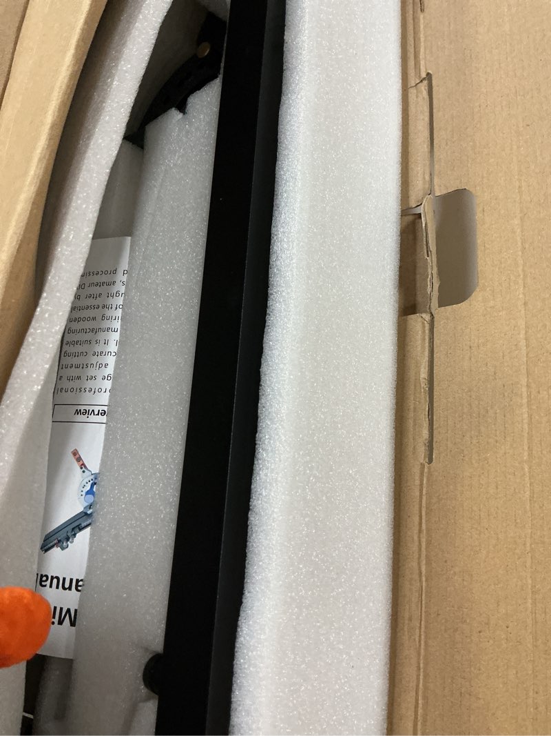 Condition photo showing Good Condition for precision miter gauge for table saw: 36 in extendable fence, micro adjustable flip stop, 11 angle stop, standard 3/4" x 3/8" t slot, aluminum alloy, miter gauge for crosscut miter cut woodworking