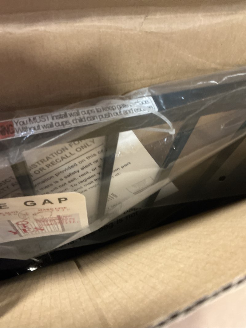 Condition photo showing New/Like New for WAOWAO Baby Gate 29.13-33.86" Extra Wide Pressure Mounted Walk Through Swing Auto Close Safety Black