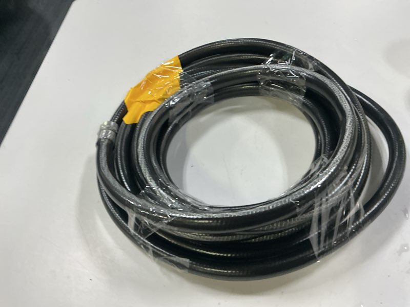 Condition photo showing As Is for South Bend Components 3/8" ID Propane/Natural Gas/Air Hose with two 3/8" Female Flare Fittings, Suitable for RV systems and more (20 feet long)