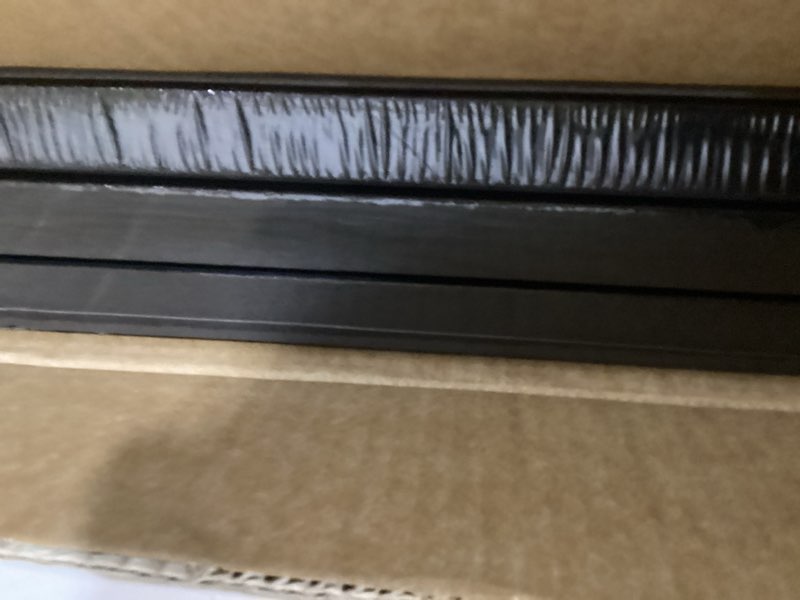 Condition photo showing As Is for Large 3D Textured Framed Abstract Wall Art for Living Room, 3 Piece Modern Paintings Artwork for Walls, Black White Brown Geometric Sandstone Texture Pictures for Hallway Office Home Decor 24x36 In 24" W x 36" H x 3Pcs Brown