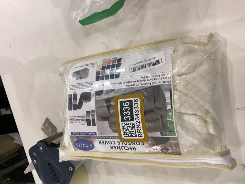 ALIECOM 100% Waterproof Recliner Console Cover for L Shaped Sectional Recliner Couch Covers Stretch 