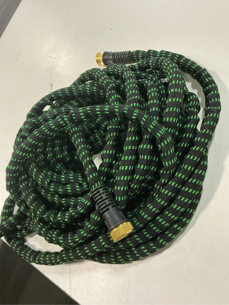 Condition photo showing As Is for flex-able hose xtreme 1-in x 50-ft kink free woven green hose
