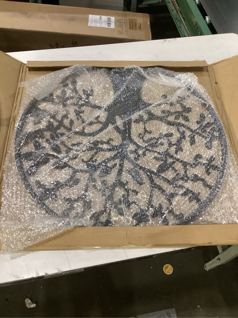 Condition photo showing New/Like New for CLIBFENG Tree of Life Wall Art-Decor Family Tree Plaque 23 Inches Art of Life Wall Hanging for Bathroom Kitchen Living Room Bedroom Indoor Outdoor?Black? Black 23.6"L x 23.6"W