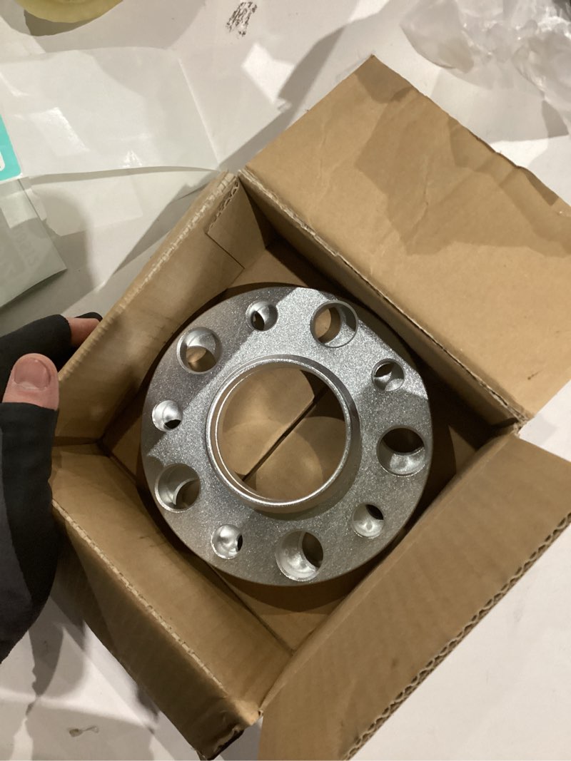 Condition photo showing As Is for AEagle 12mm Hubcentric Wheel Spacers 5x120 Hub Bore 72.6mm for BMW 128i 135i 318i 320i 325i 328i M4 525i 528i 530i E92, Forged Aluminum Wheel Adapters 2PCS 12mm-PC2